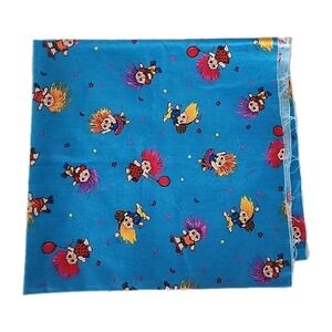 Vintage Trolls BLUE Cotton Fabric 44"x22" Marcus Bros Sports Activities